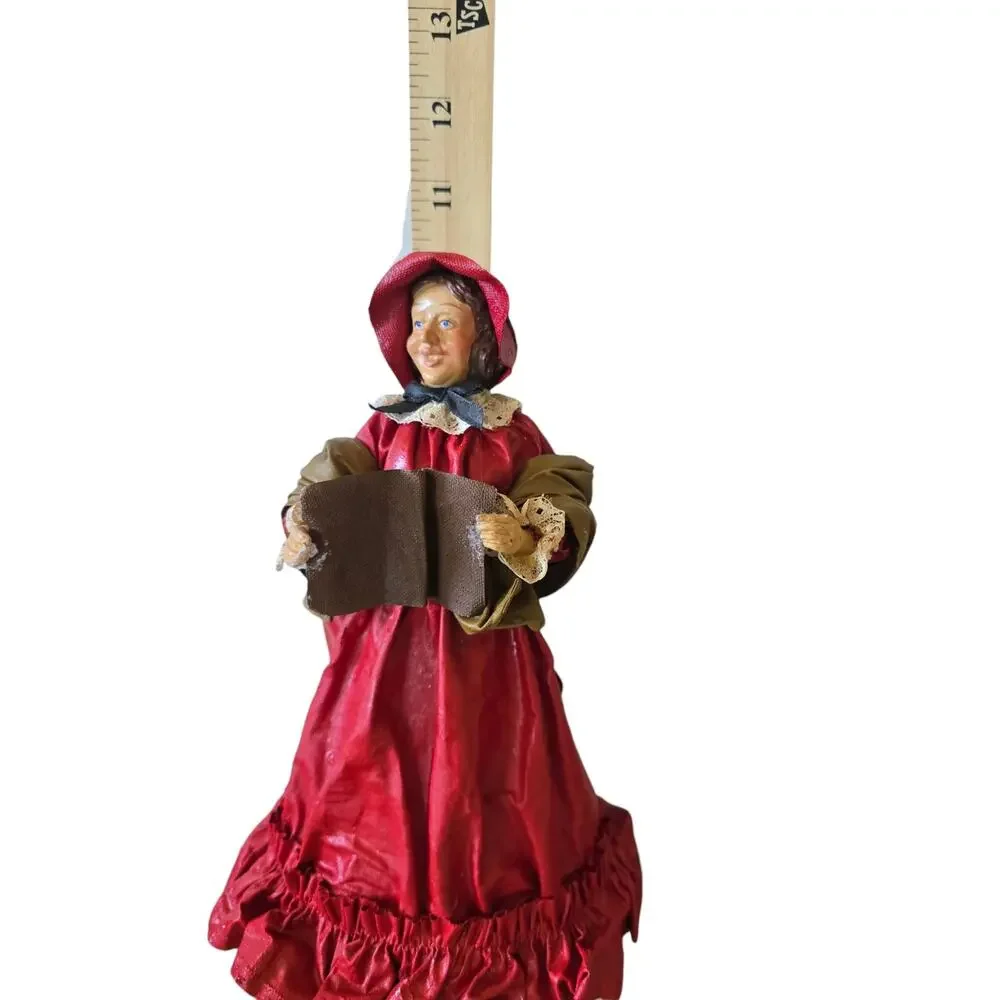 Vintage Paper Mache Christmas Carolers See Desc.